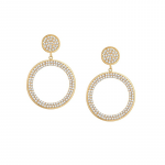 Gold-Toned Geometric Jhumkas Earrings